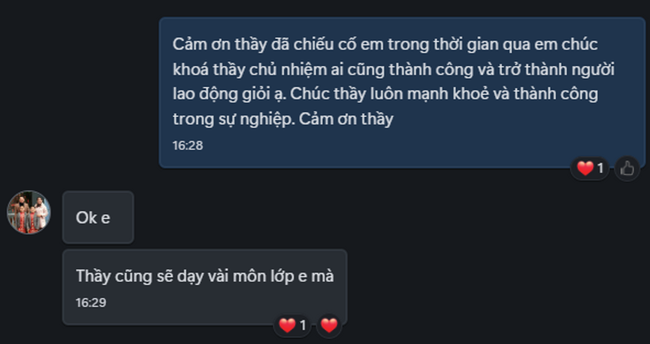 Cảm ơn thầy.