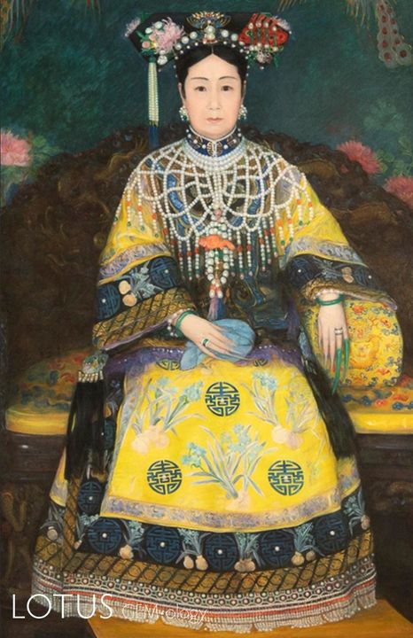 Hình 3. Chân dung Thái hậu Từ Hi do Katherine Carl vẽ. Ảnh: Viện Smithsonian.