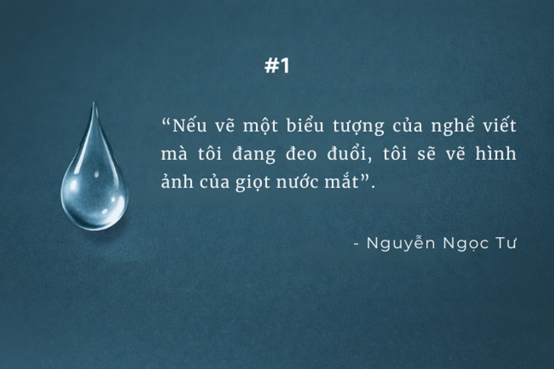 <i>Người viết "khó sống bằng chữ" nhưng lại "sống sót bằng chữ".</i>