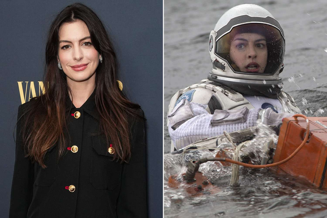 <i>Diễn viên Anne Hathaway trong vai con gái của Giáo sư Brand.</i>