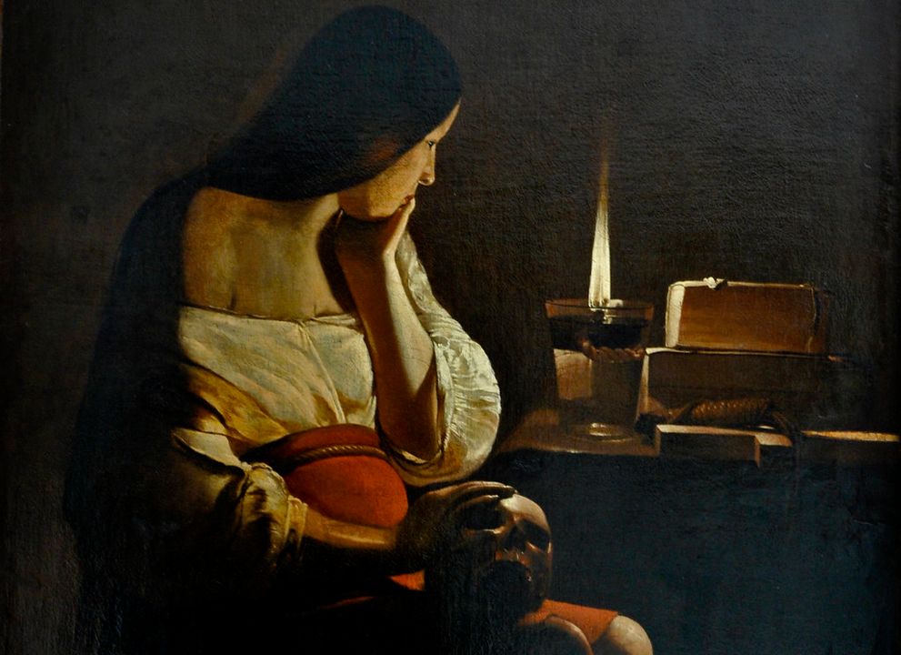 Một phần của bức tranh “La Madeleine repentante” - Georges de La Tour