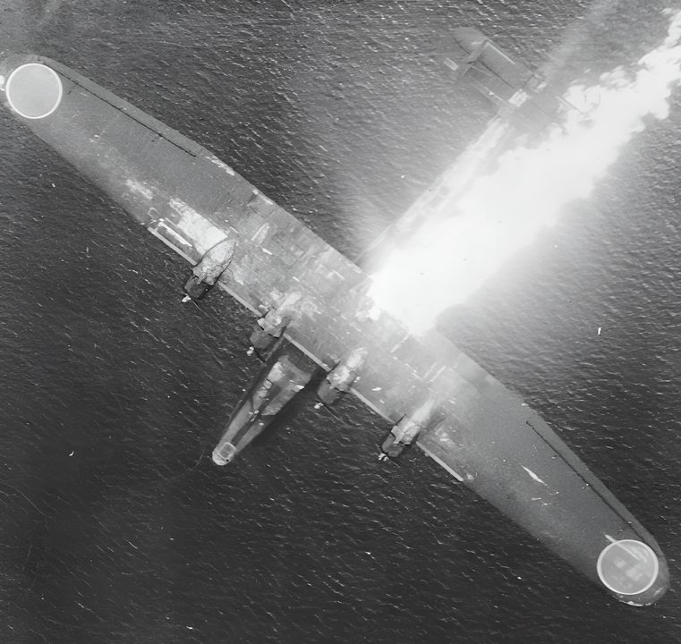 Trong tháng 12 năm 1944, các phi đoàn PB4Y đã bắn rơi ba thuyền bay Nhật Bản, với VPB-101 và VPB-104 mỗi đơn vị hạ một chiếc “Mavis.” Ngày 28 tháng 12, xạ thủ của Trung úy Edward Hagen (VPB-104) đã bắn cháy thùng nhiên liệu trung tâm của chiếc H6K4-L J-BGOA thuộc Hãng hàng không Đại Nhật Bản (Dai Nippon Koku). Vụ nổ sau đó xé rời cánh phải của chiếc thuyền bay. (80G-296951, RG80, NARA)