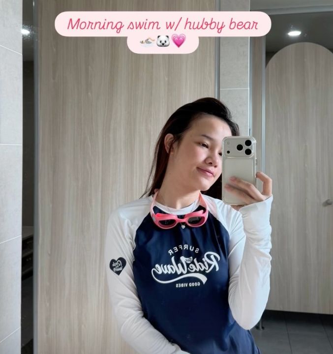 Thank you hubby vì đã dẫn vợ đi bơi hehe :3