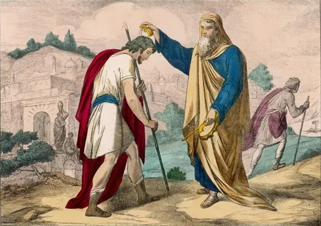 Samuel xức dầu cho Saul