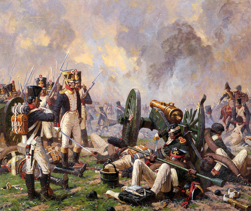 <i>"Chiến công của pháo thủ" - tranh của Aleksandr Yurievich Averyanov</i>