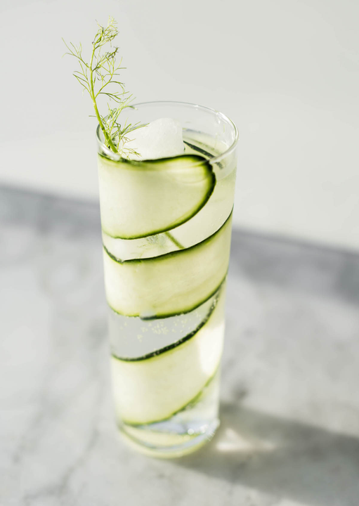 Gin Tonic được pairing với dưa chuột