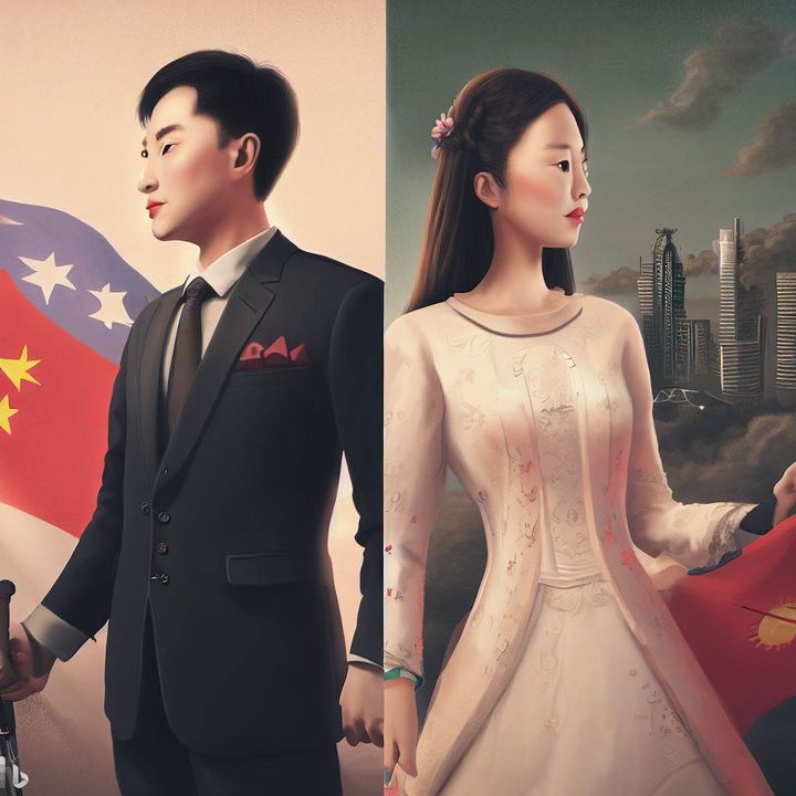 war between China and Taiwan in 2027 and love story between Taiwan man and Guangzhou woman
