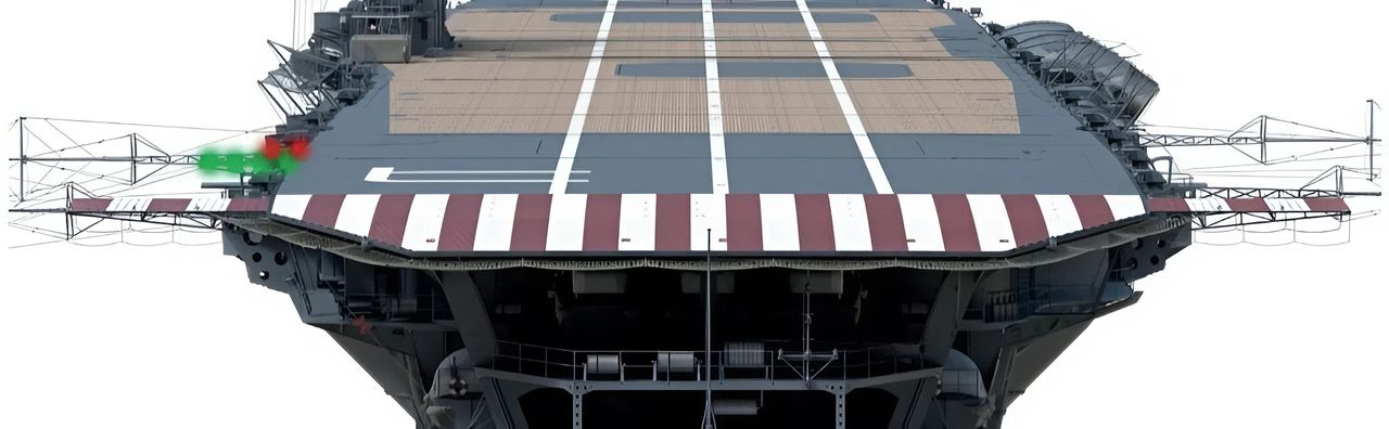 Nhìn thấy dãy đèn đỏ phía trên dãy đèn xanh, cho biết máy bay đang bay quá thấp.