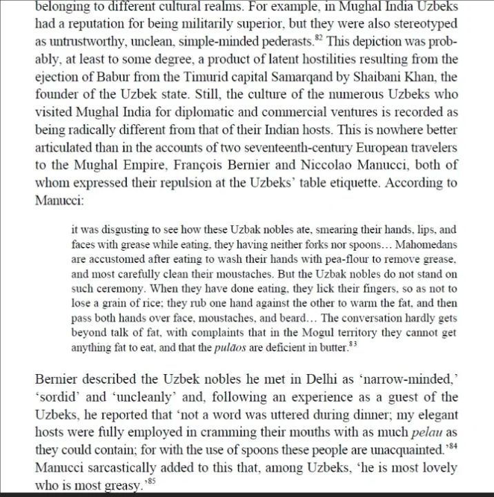 Những ghi chép trích dẫn từ nhà hàng hải Pháp François Bernier, người từng tới Ấn Độ trong thế kỷ 17