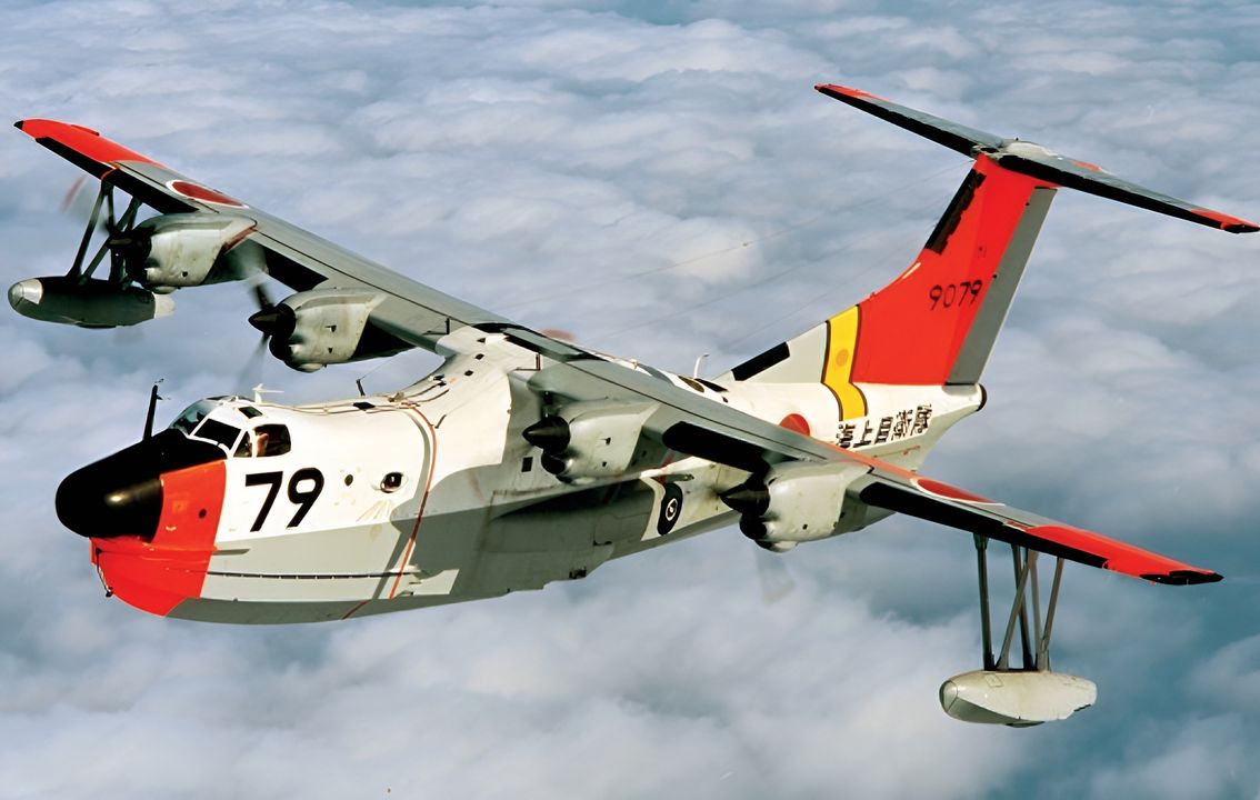 Di sản của thuyền bay Type 2 vẫn tiếp tục tồn tại trong mẫu thuyền bay Shin Meiwa PS-1/US-1, được thiết kế cho Lực lượng Phòng vệ Biển Nhật Bản (JMSDF) bởi Tiến sĩ Shizuo Kikuhara, người từng là cha đẻ của H8K. Phiên bản US-1A cứu hộ trên biển, được thấy trong ảnh, từng phục vụ trong Phi đoàn Cứu hộ Hàng không số 71 của JMSDF tại Căn cứ Không quân Atsugi cho đến năm 2017, khi nó được thay thế bởi phiên bản cải tiến US-2. (Wikipedia/CC BY 4.0)