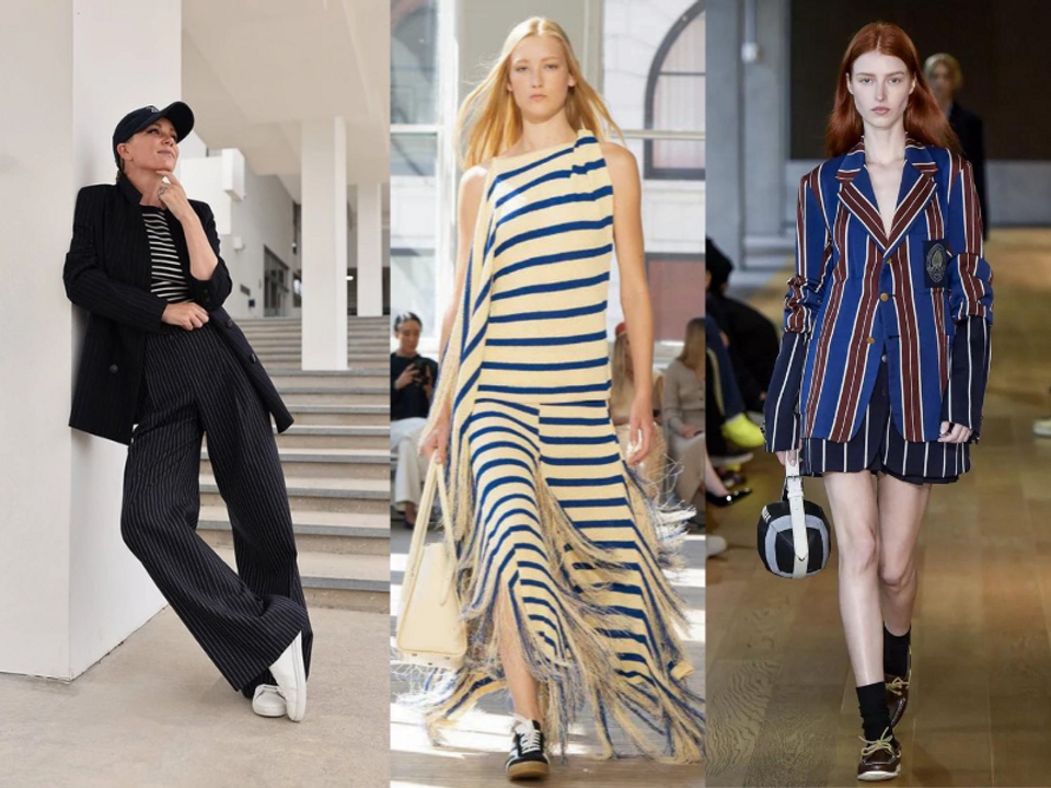 Họa tiết kẻ ngang nổi bật