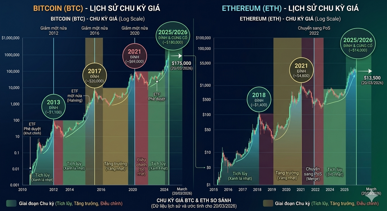 <i>Dù qua nhiều chu kỳ giá biến động khủng khiếp , hai token này vẫn tồn tại - phát triển - lớn mạnh</i>