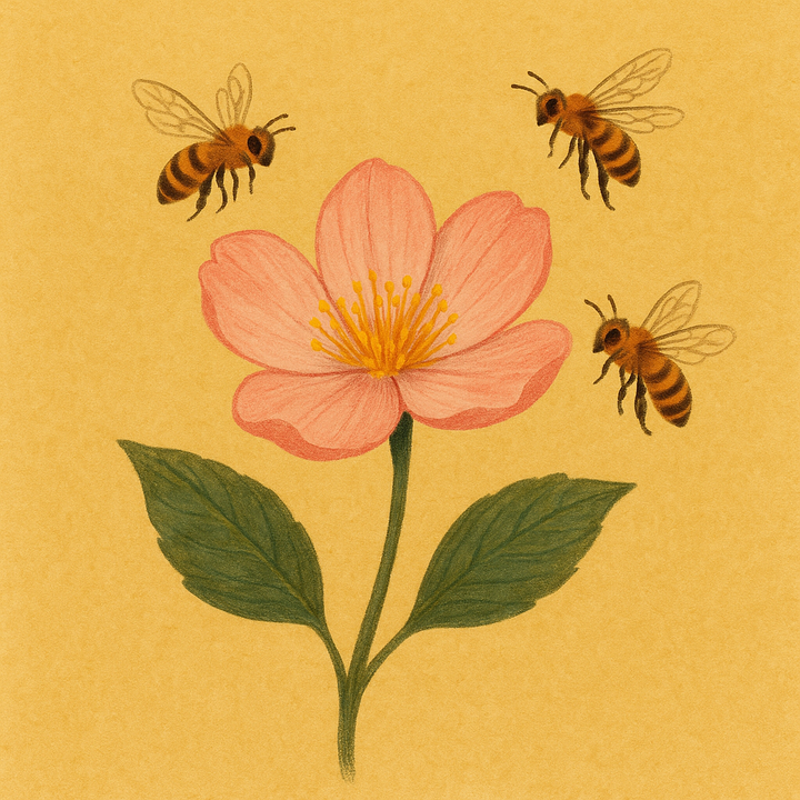 hoa thơm ong tự đến tìm