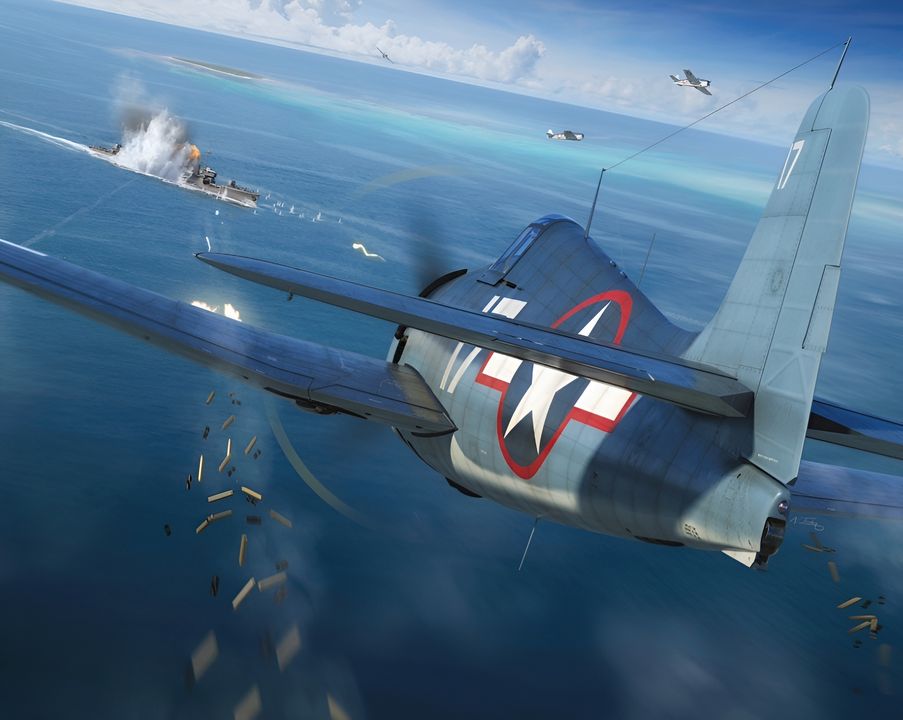 Bức minh họa này mô tả khoảnh khắc Oite bị trúng ngư lôi từ máy bay Avenger của tàu sân bay USS Bunker Hill, ngay sau khi vượt qua eo Bắc và tiến vào đầm phá Truk trong Chiến dịch Hailstone. Có thể thấy con tàu đang né tránh một quả ngư lôi khác chạy song song ở phía xa, trong khi một quả khác đánh trúng mạn tàu. Hai chiếc tiêm kích Hellcat xuất hiện phía trước Oite, sau khi vừa hoàn thành một lượt bắn rải xuống tàu khu trục. Cú đánh trúng đã xé toạc con tàu già nua, khiến nó gãy đôi và chìm gần như ngay lập tức. 523 người sống sót từ Agano, vốn bị nhốt dưới khoang, không có cơ hội nào thoát thân – tất cả đều thiệt mạng, cùng với hầu hết thuỷ thủ đoàn của Oite; chỉ có 20 người trong số 172 thành viên còn sống sót. (Tranh của Adam Tooby)