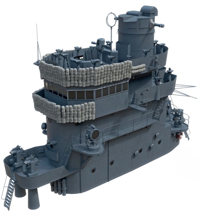 "Đảo" - cấu trúc thượng tầng của tàu sân bay. Trong hình này là "đảo" của tàu sân bay Hirỹu vào ngày 7/12/1941.