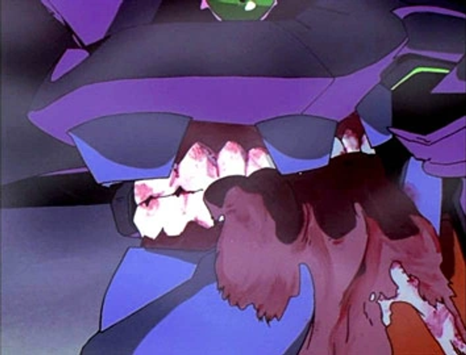 Eva Unit-01 tiêu thụ động cơ S².  Nguồn: Evangelion wiki