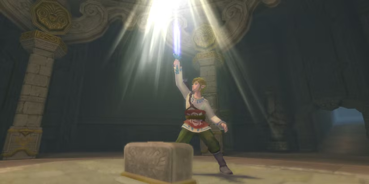 Link trở thành chủ nhân của The Goddess Sword