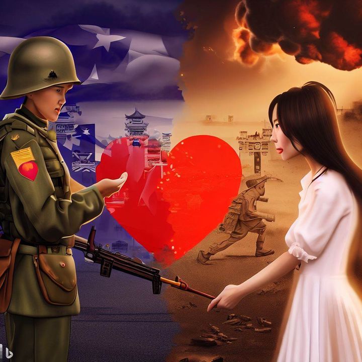 war between China and Taiwan in 2027 and love story between Taiwan man and Guangzhou woman