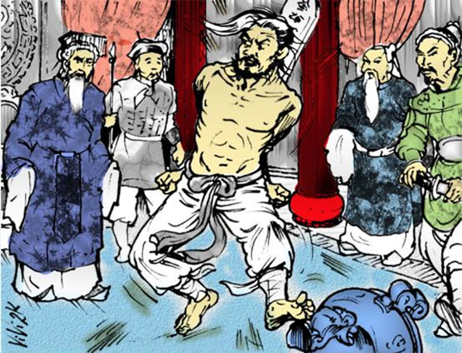 <i>Trần Bình Trọng hiên ngang giữa trại giặc</i>