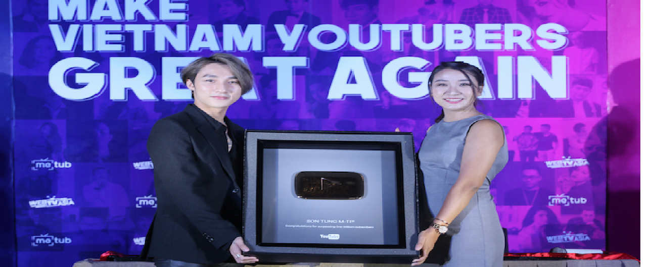        <i>         Sơn Tùng MTP nhận giải nút kim cương Youtube</i><i></i>
