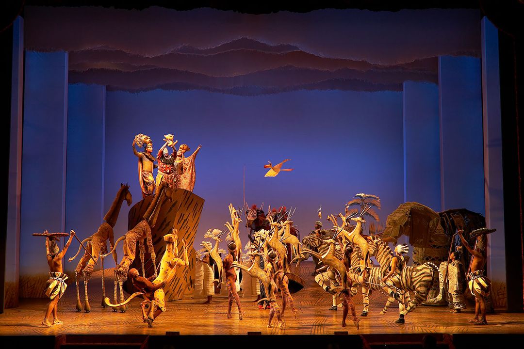 <i>Vở kịch Lion King được trình diễn tại sân khấu nhạc kịch Broadway</i>