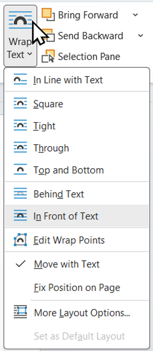 <i>Hình 10. Một số tùy chỉnh vị trí khác</i>