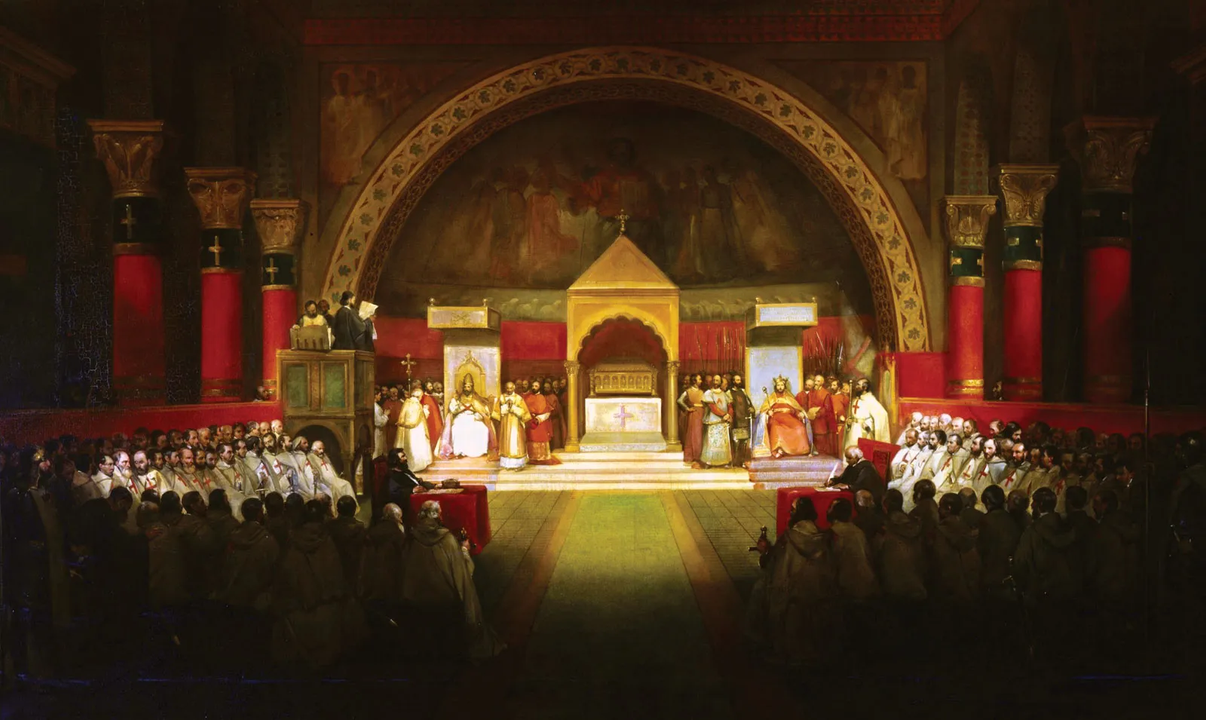 Chapter of the Order of the Temple Held at Paris, vẽ bởi François-Marius Granet